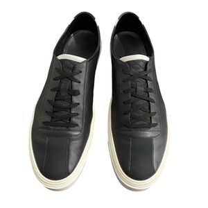 Gucci Eugene Black Leather Sneakers Men’s Size 14 G US Size 14.5 Luxury Designer